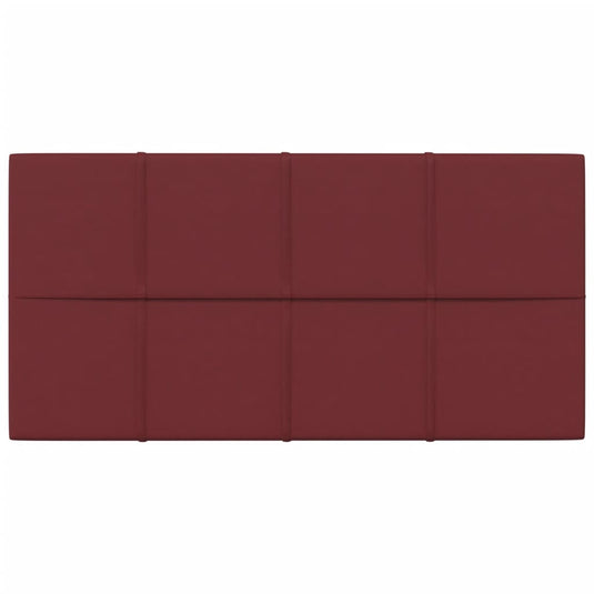 Vidaxl wandpanelen 12 st 2,16 m² 60x30 cm stof wijnrood