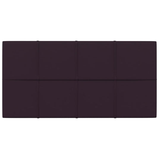 VidaXL Wandpanelen 12 st 2,16 m² 60x30 cm stof paars