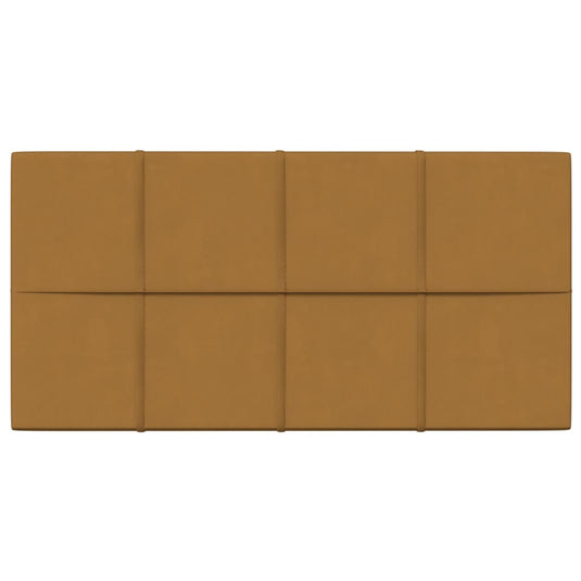 Vidaxl wandpanelen 12 st 2,16 m² 60x30 cm fluweel bruin