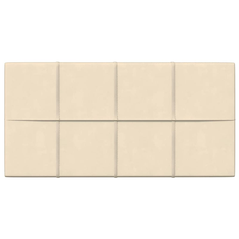 Load image into Gallery viewer, VidaXL Wandpanelen 12 st 2,16 m² 60x30 cm fluweel crèmekleurig
