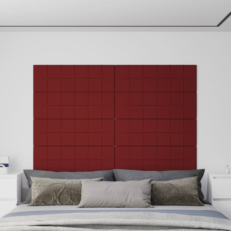 Load image into Gallery viewer, VidaXL Wandpanelen 12 st 3,24 m² 90x30 cm stof wijnrood

