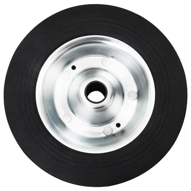 Vidaxl wiel voor stuurwiel ø20x5 cm massief rubber en staal