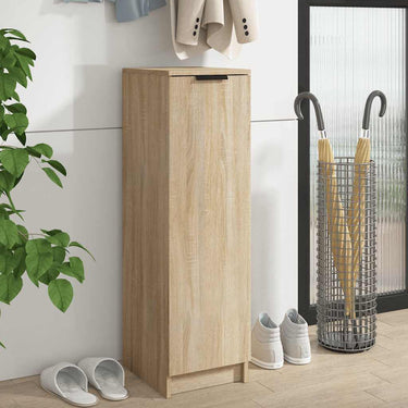 Vidaxl schoenenkast 30x35x100 cm bewerkt hout sonoma eikenkleurig
