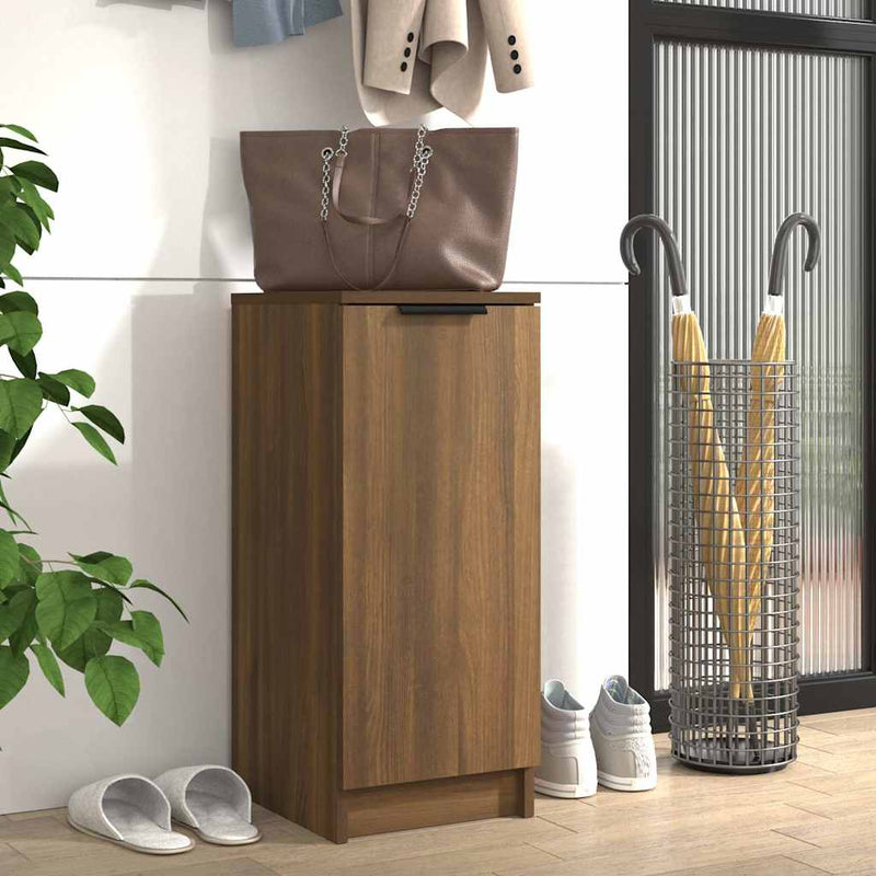 Load image into Gallery viewer, Vidaxl schoenenkast 30x35x70 cm bewerkt hout bruin eikenkleur
