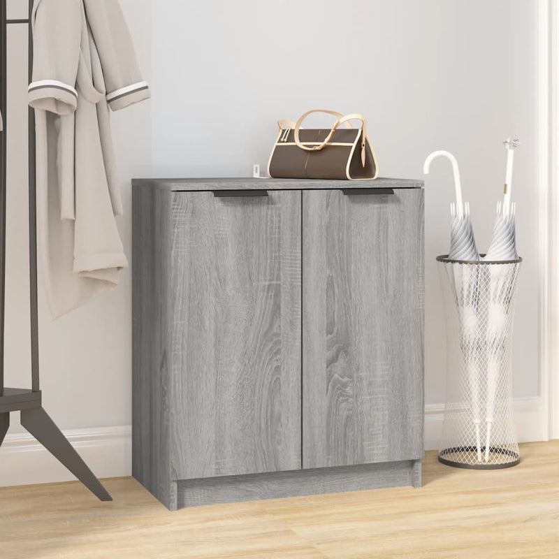 Load image into Gallery viewer, Vidaxl schoenenkast 59x35x70 cm bewerkt hout grijs sonoma eikenkleurig
