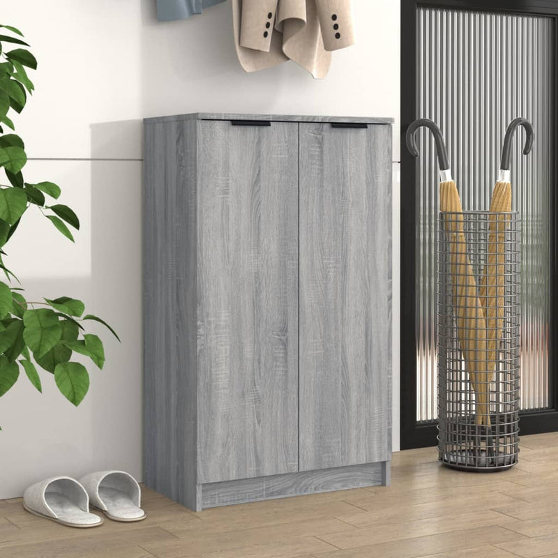 Load image into Gallery viewer, VidaXL Schoenenkast 59x35x100 cm bewerkt hout grijs sonoma eikenkleur
