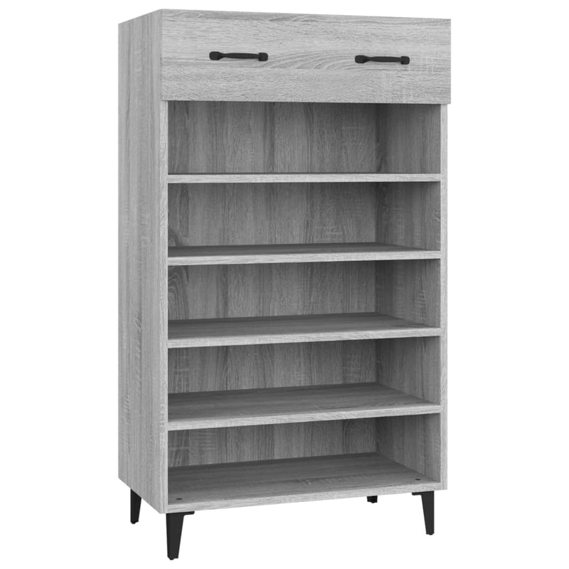 Load image into Gallery viewer, Vidaxl schoenenkast 60x35x105 cm bewerkt hout grijs sonoma eikenkleur
