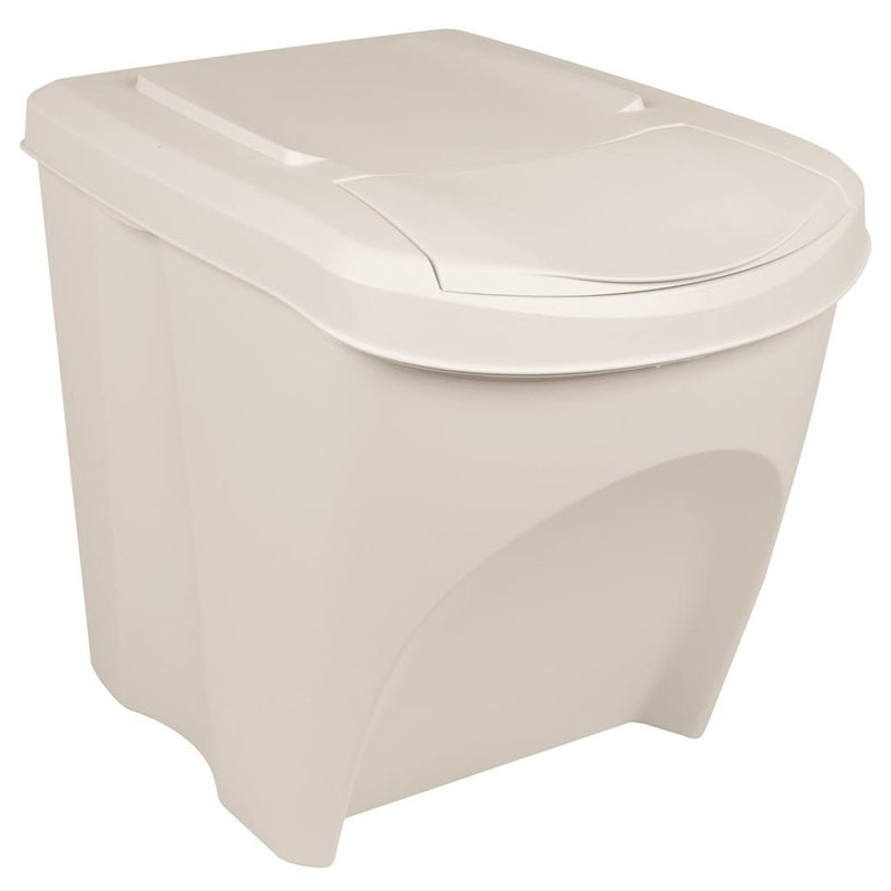 Load image into Gallery viewer, Vidaxl vuilnisbakken 3 st stapelbaar 75 l polypropeen wit
