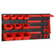 Vidaxl 35-delige sorteersysteemset 77x39 cm polypropeen rood en zwart