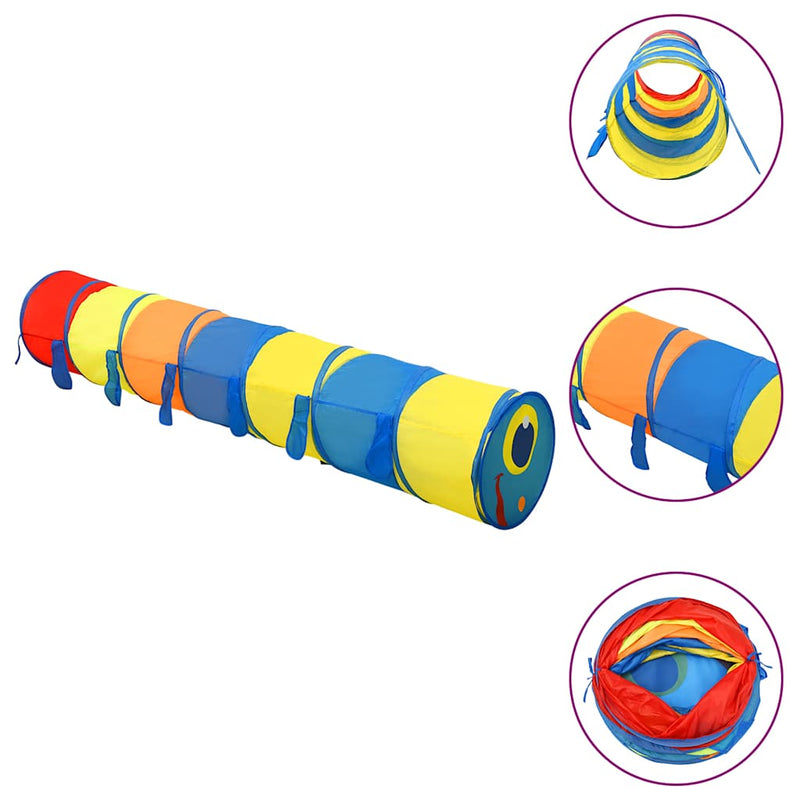 Load image into Gallery viewer, Vidaxl kinderspeeltunnel 245 cm polyester meerkleurig
