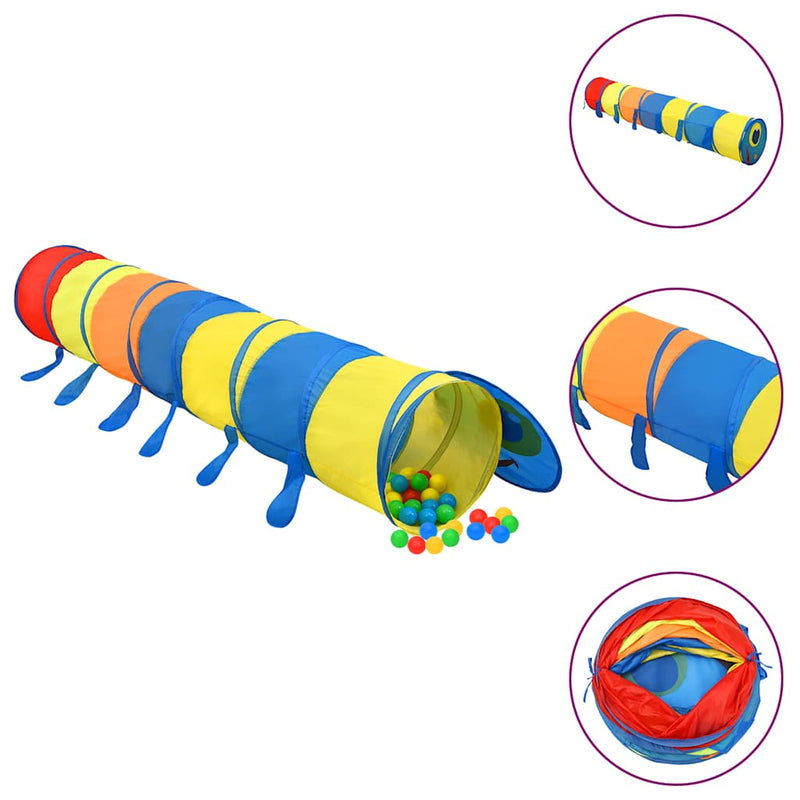 Load image into Gallery viewer, Vidaxl kinderspeeltunnel 245 cm polyester meerkleurig

