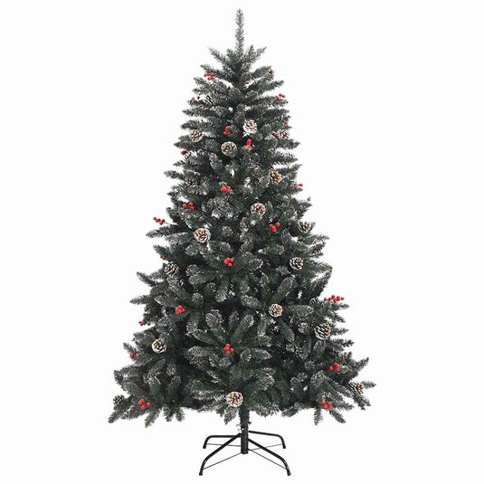 Vidaxl kunstkerstboom met standaard 120 cm pvc groen