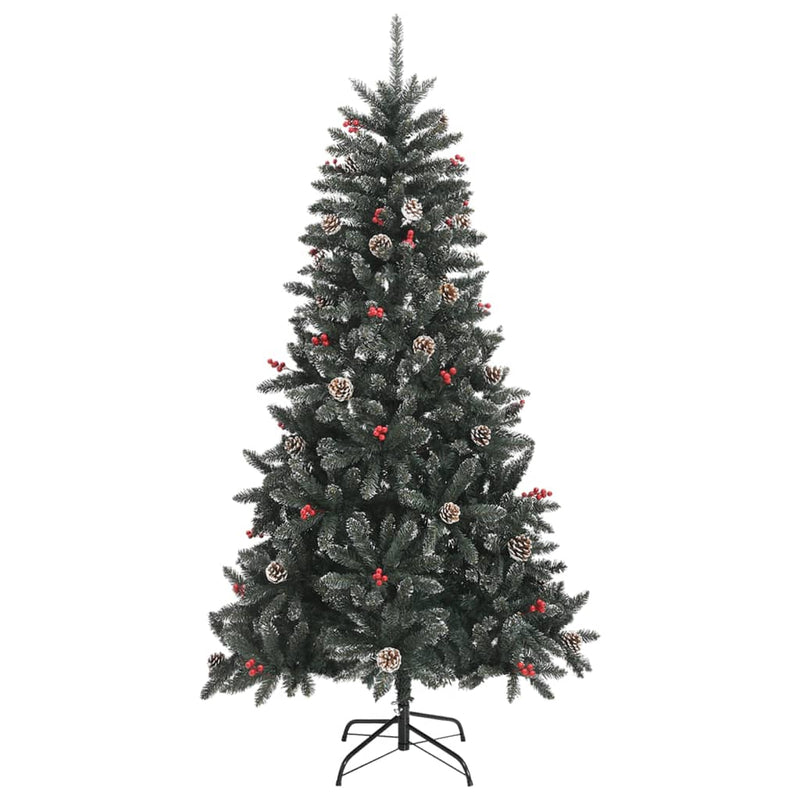 Load image into Gallery viewer, VidaXL Kunstkerstboom met standaard 180 cm PVC groen
