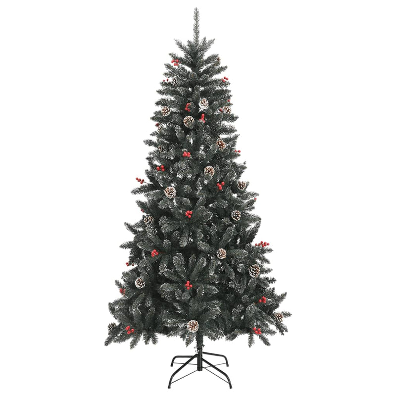 Load image into Gallery viewer, Vidaxl kunstkerstboom met standaard 210 cm pvc groen
