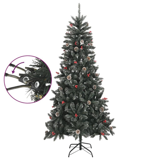 Vidaxl kunstkerstboom met standaard 240 cm pvc groen