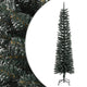 Vidaxl kunstkerstboom met standaard smal 210 cm pvc groen