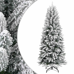 Vidaxl kunstkerstboom met sneeuw 240 cm pvc en pe