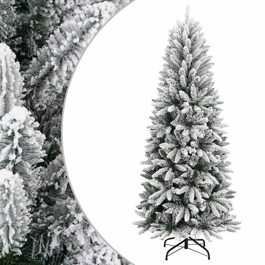 Vidaxl kunstkerstboom met sneeuw 240 cm pvc en pe