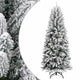 Vidaxl kunstkerstboom met sneeuw 240 cm pvc en pe