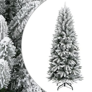 Vidaxl kunstkerstboom met sneeuw 240 cm pvc en pe