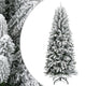 Vidaxl kunstkerstboom met sneeuw 240 cm pvc en pe
