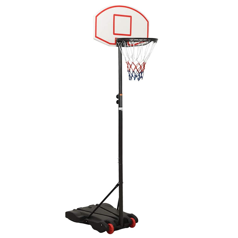 Load image into Gallery viewer, Vidaxl basketbalstandaard 216-250 cm polyetheen wit
