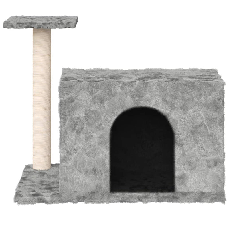 Load image into Gallery viewer, Vidaxl kattenmeubel met sisal krabpale 51 cm lichtgrijs

