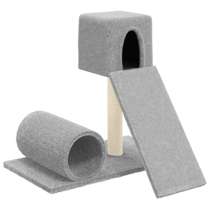 Load image into Gallery viewer, Vidaxl kattenmeubel met sisal krabpalen 59 cm lichtgrijs
