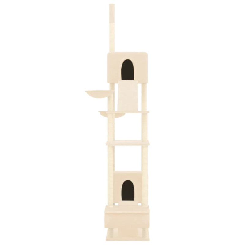 Load image into Gallery viewer, Vidaxl kattenmeubel vloer tot plafond 277-303 cm crèmekleurig

