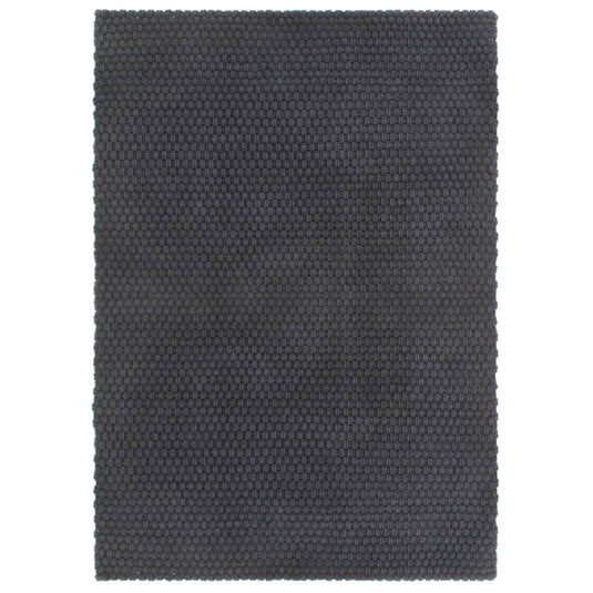 Vidaxl vloerkleed rechthoekig 120x180 cm katoen antracietkleurig