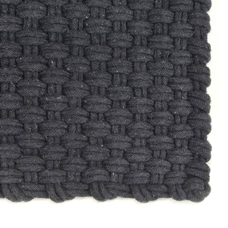 Load image into Gallery viewer, Vidaxl vloerkleed rechthoekig 120x180 cm katoen antracietkleurig
