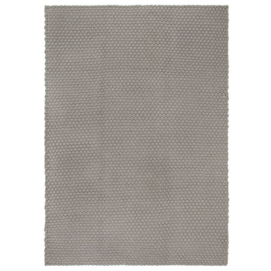 Vidaxl vloerkleed rechthoekig 80x160 cm katoen grijs