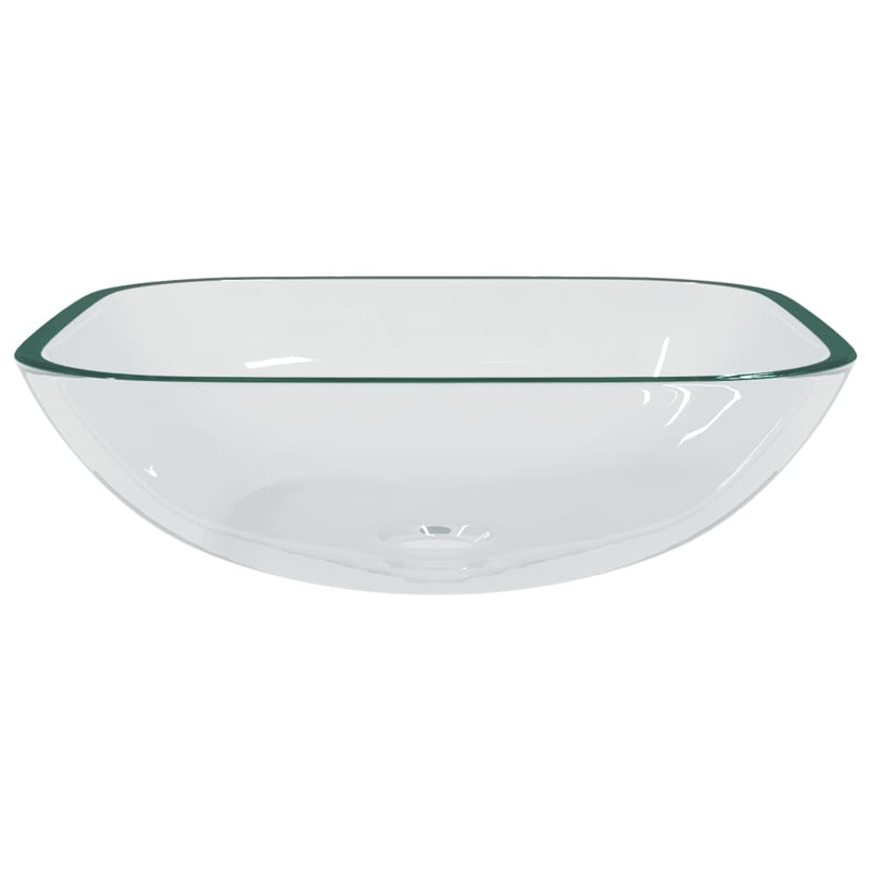 Load image into Gallery viewer, Vidaxl wasbak 42x42x14 cm glas transparant

