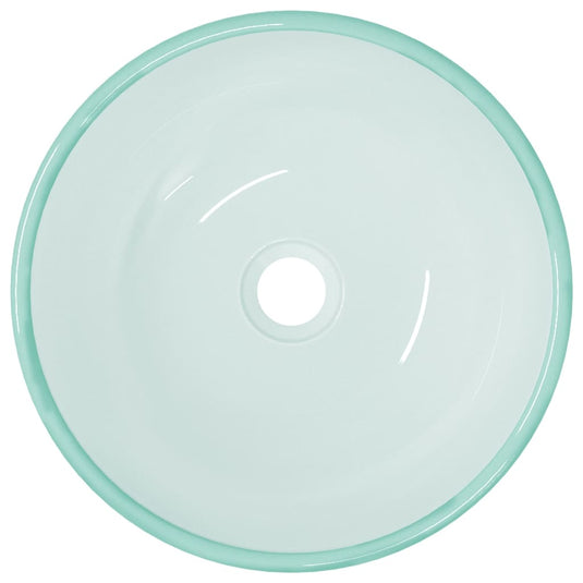 Vidaxl wasbak 35x12 cm gehard glas mat