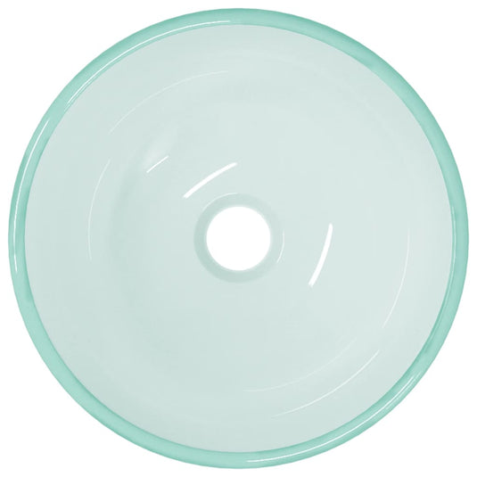 Vidaxl wasbak 30x12 cm gehard glas mat