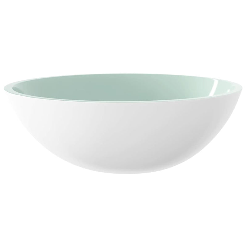 Load image into Gallery viewer, Vidaxl wasbak 50x37x14 cm glas wit
