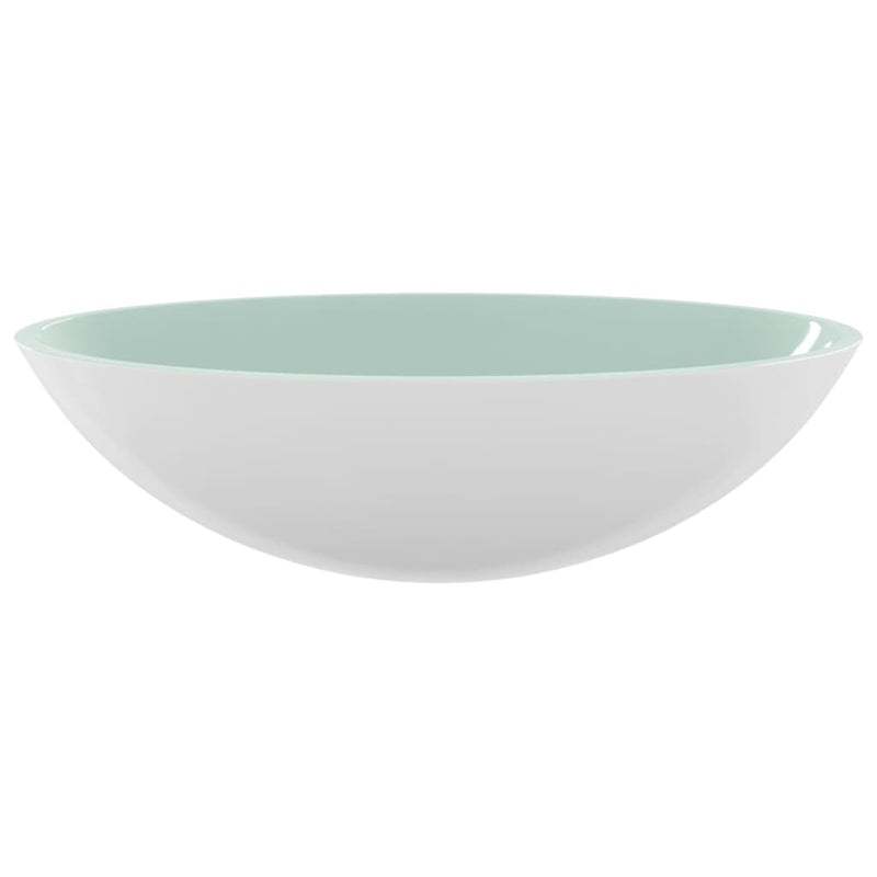 Load image into Gallery viewer, Vidaxl wasbak 50x37x14 cm glas wit
