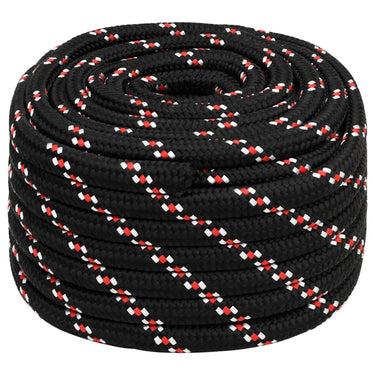 Vidaxl boottouw 20 mm 50 m polypropyleen zwart
