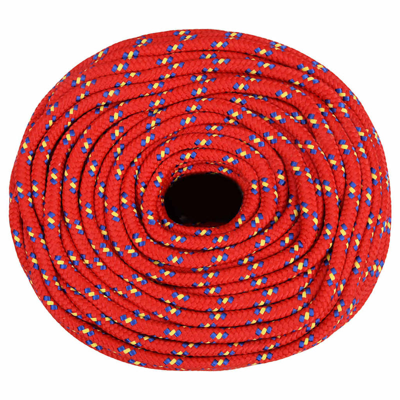 Load image into Gallery viewer, Vidaxl boottouw 6 mm 25 m polypropyleen rood

