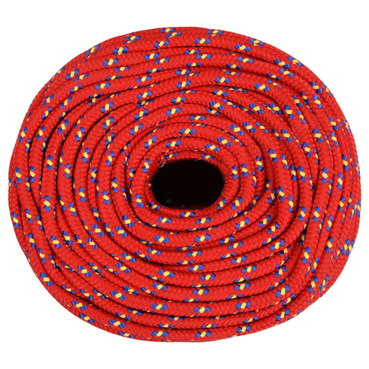 Vidaxl boottouw 6 mm 50 m polypropyleen rood