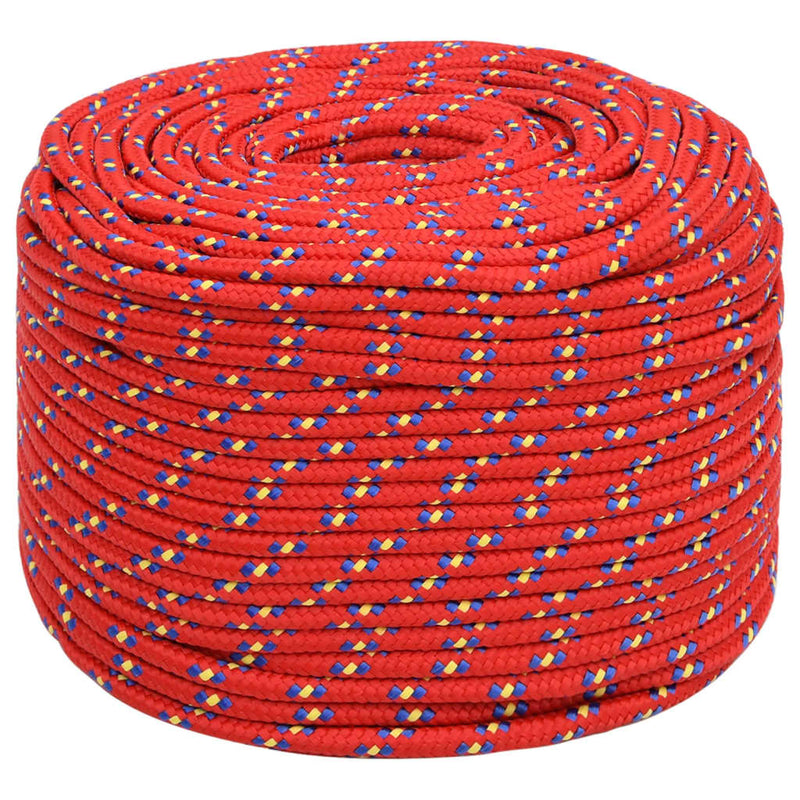 Load image into Gallery viewer, Vidaxl boottouw 8 mm 25 m polypropyleen rood
