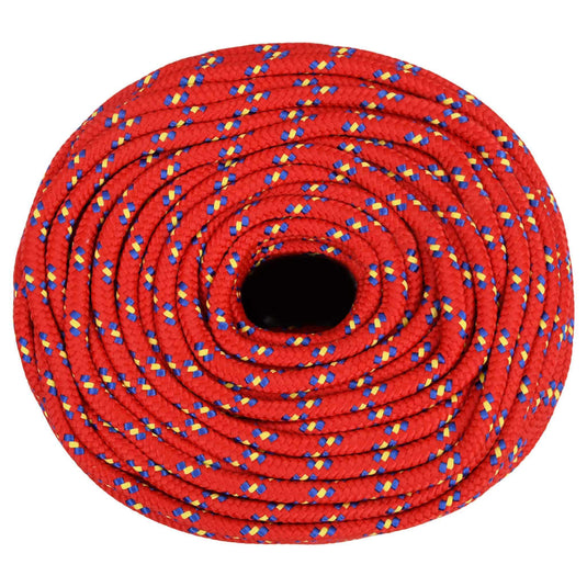 Vidaxl boottouw 10 mm 100 m polypropyleen rood