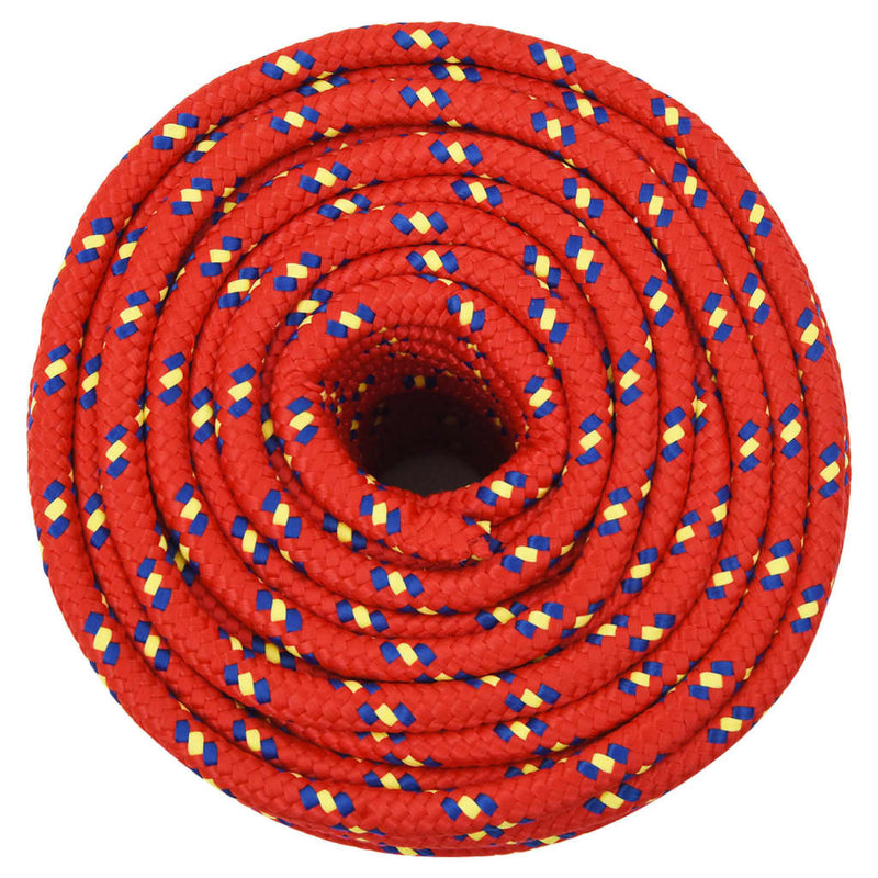 Load image into Gallery viewer, Vidaxl boottouw 12 mm 25 m polypropyleen rood
