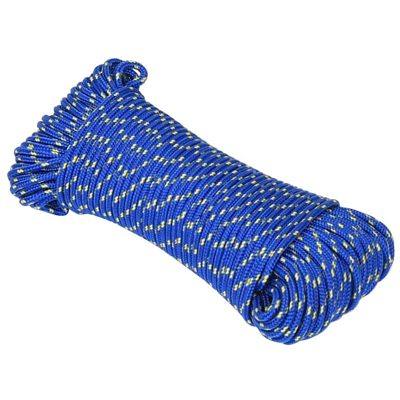Load image into Gallery viewer, Vidaxl boottouw 4 mm 25 m polypropyleen blauw
