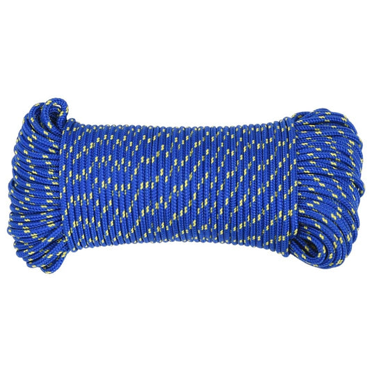 Vidaxl boottouw 5 mm 50 m polypropyleen blauw