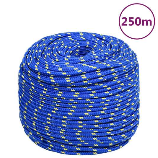 Vidaxl boottouw 8 mm 250 m polypropyleen blauw