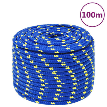 Vidaxl boottouw 14 mm 100 m polypropeen blauw