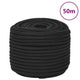 Vidaxl boottouw 14 mm 50 m polypropeen zwart
