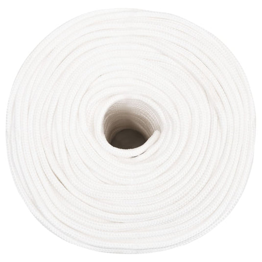 Vidaxl boottouw 6 mm 50 m polypropyleen volwit