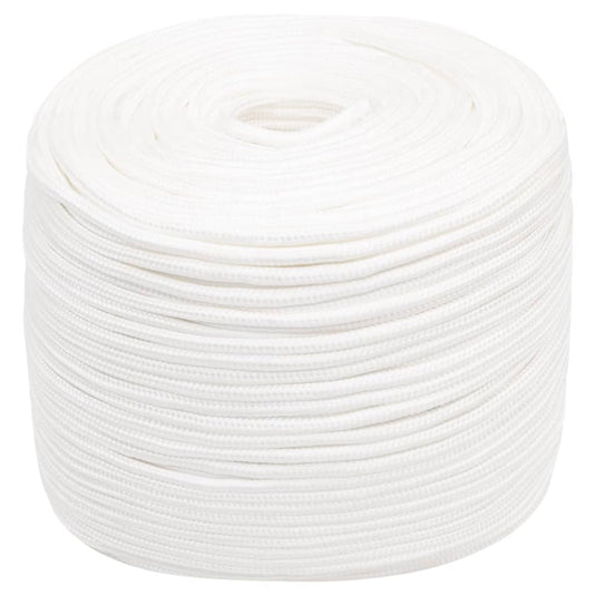 Vidaxl boottouw 6 mm 100 m polypropyleen volwit